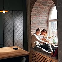 Vista 7 de Cortina magnética de puerta con aislamiento térmico de 34 x 82 pulgadas, puertas temporales, cortina magnética de puerta térmica, se adapta a