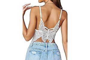 Avidlove Women's Camisole Lace Spaghetti Strap Tank Top Tube Slim Basic Cami Tops