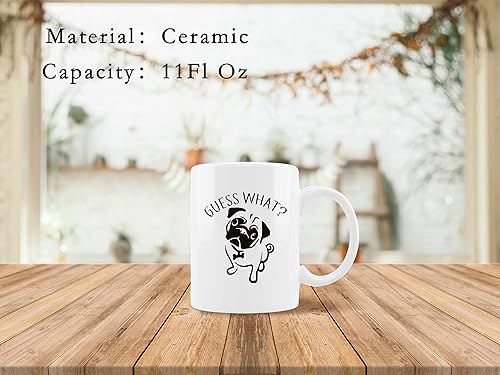 Miniatura 10 de Los mejores regalos divertidos para niños, niñas, mujeres, amantes de los pandas, Guess What Panda Butt, taza de café blanca de 11 onzas, regalos de