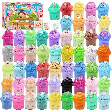 45 Pack Kids Stress Relief Toys for Birthday Easter Filling Stuffers Gifts Slime Toys