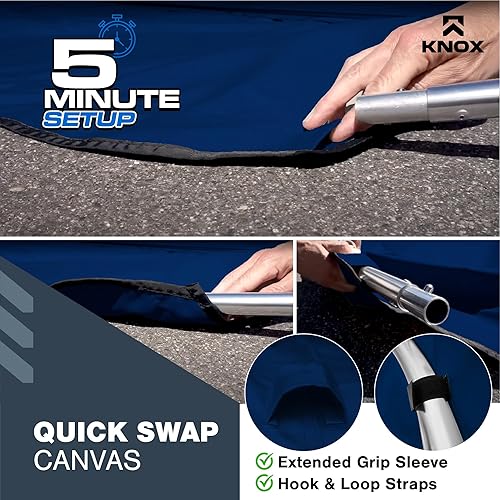 Miniatura 3 de Lona universal de repuesto Bimini de 3 arcos, lona superior Bimini solo con funda de almacenamiento con cremallera, grado marino 900D, impermeable,