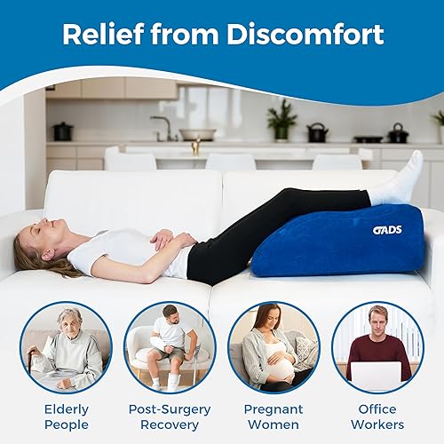 Miniatura 4 de Almohada inflable de elevación de piernas  Almohada inflable de piernas y almohada de rodilla para viajes  Cuña para dormir en la cama y diseño de