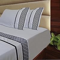 Vista 16 de Sábanas 100% de algodón egipcio, tamaño California King, 1000 hilos, sábanas transpirables de lujo, 4 piezas, tamaño King, juego de sábanas de fibra