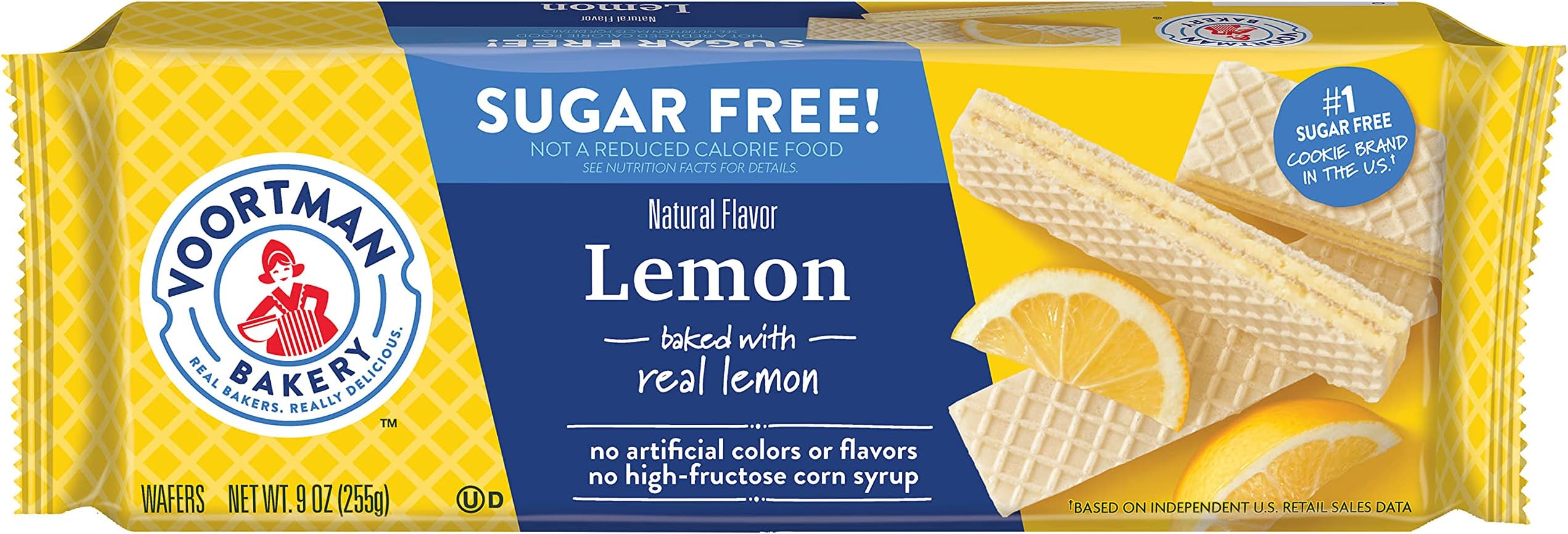 Sugar Free Lemon Wafers, 255g