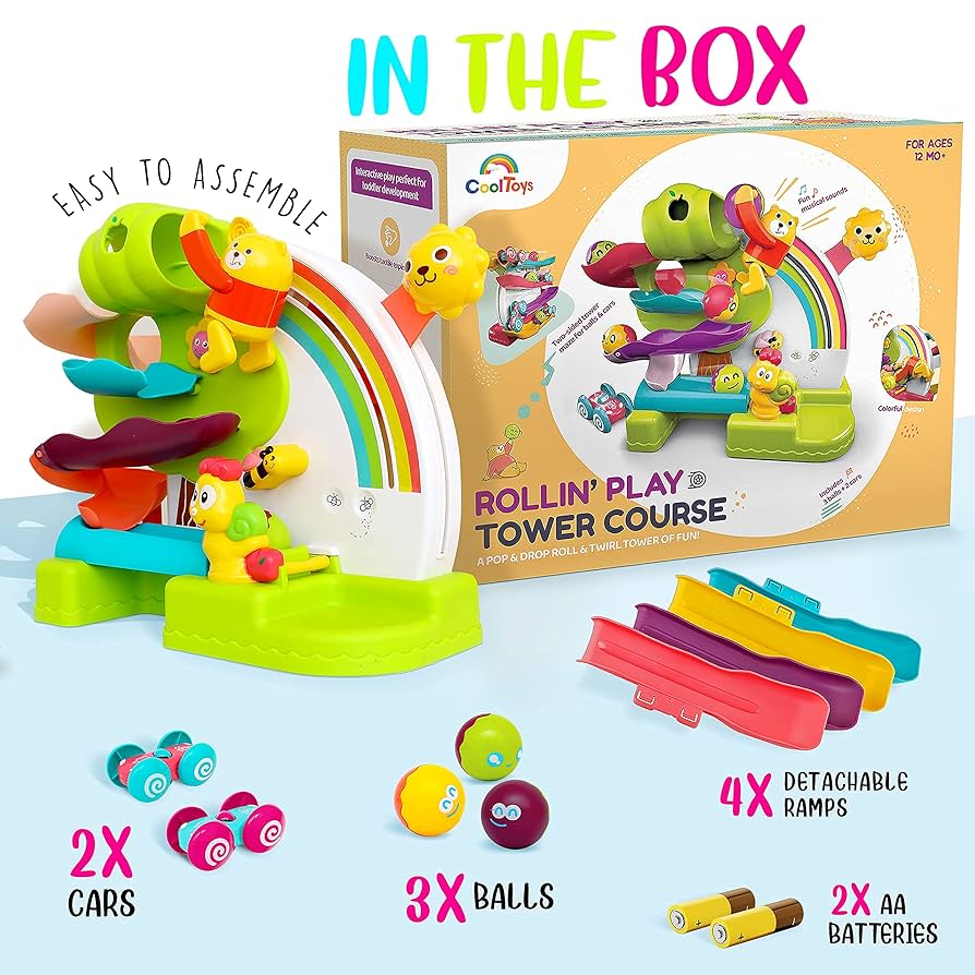 Baby Toy 9 18 Months Ball Drop And Roll Ramp | Seychelles