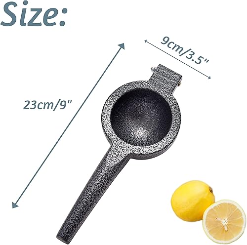 Miniatura 2 de ARC - Exprimidor de lima de hierro fundido, exprimidor de limón, exprimidor de mano resistente para naranjas, granadas, limones y limas (3.5