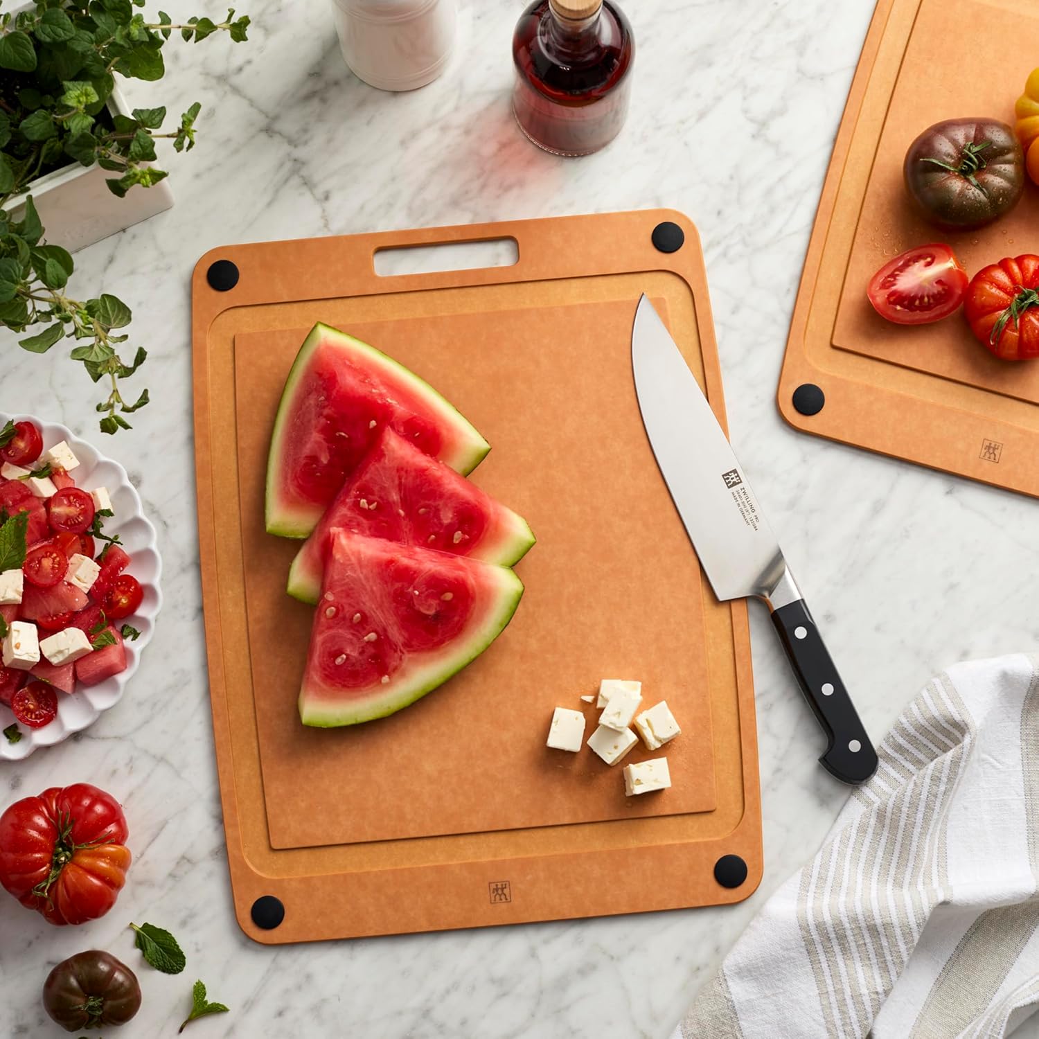 ZWILLING Plant Fiber 17-in x 13-in Non-Slip Cutting Board - Natural