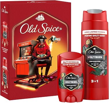 Old Spice Gamer Hediye Seti: Wolfthorn Deodorant Stick 50 ml + Duş Jeli 250ml