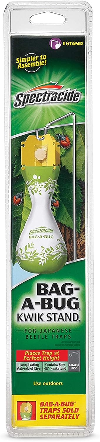 Spectracide Bag-A-Bug Kwik Stand package for hanging Japanese beetle traps