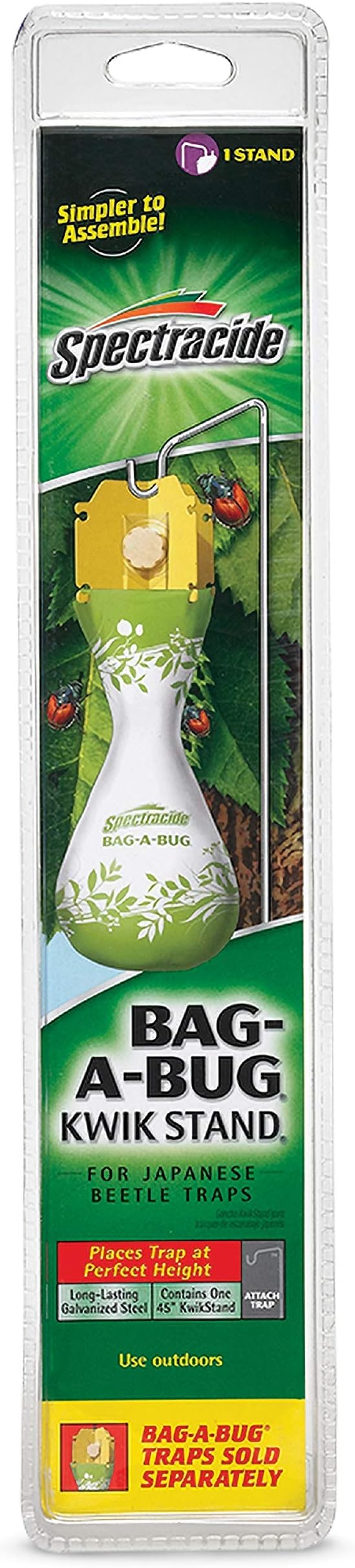 56904 Bag-A-Bug Kwik Stand (HG-56904), 1Pack, Silver
