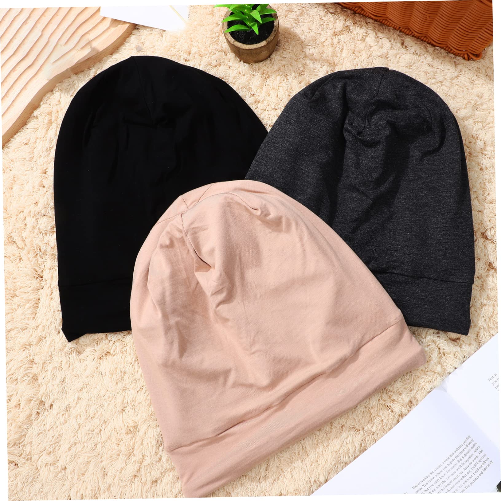 LIFKOME Gorro de Satén Ajustable para El Pelo para Y Dormir Gorro Cómodo para El Pelo Belleza Nocturna