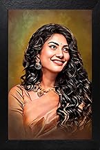 JADOUN Customised Digital Oil Painting Photo Frame | Gift for - Anniversary | Birthday |Wife | Husband | Sister | Gift for Someone (Design-1, 8x12 Inch)_JD-D85_8x12 Inch