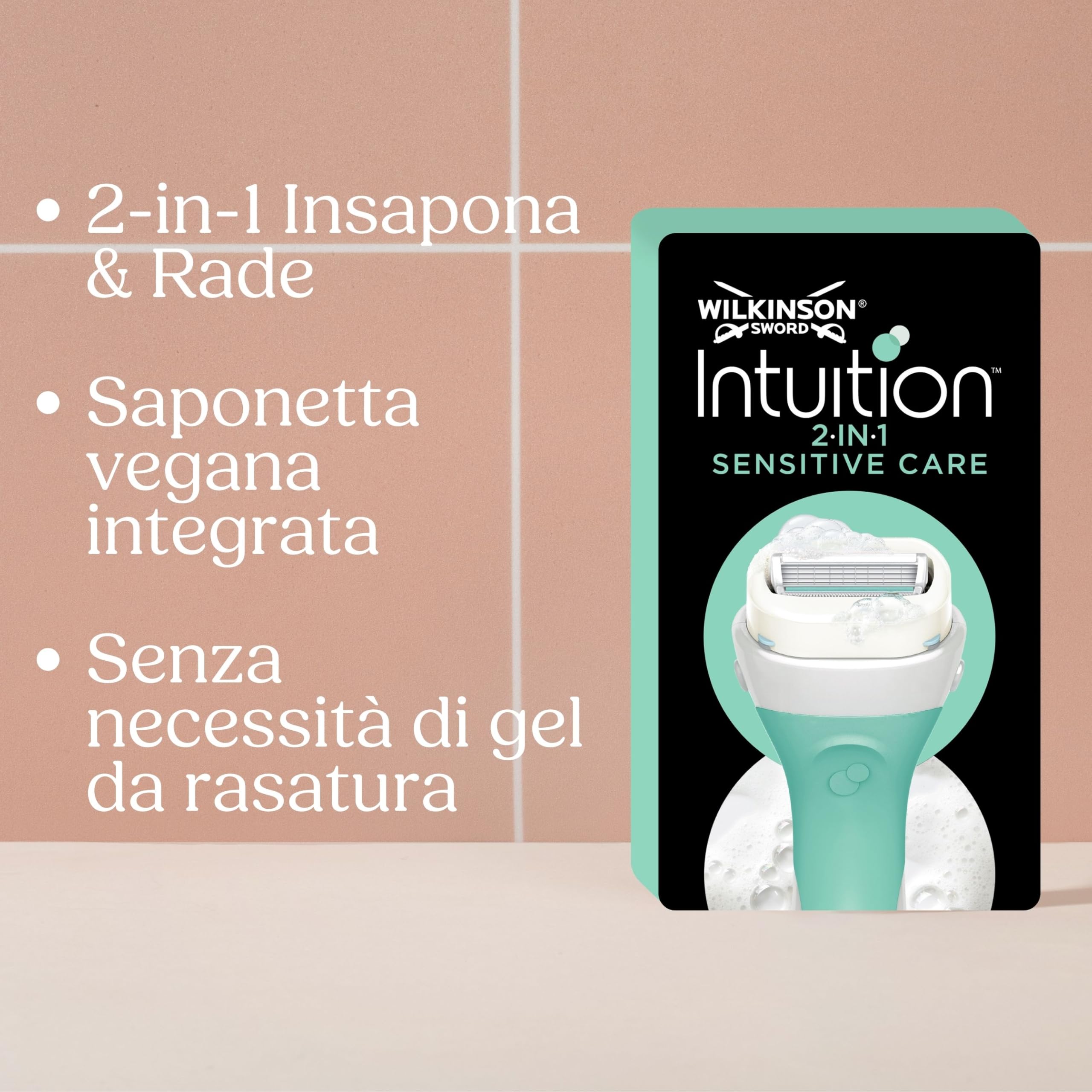 Wilkinson Sword Intuition, Rasoio Donna, Confezione da 6 testine