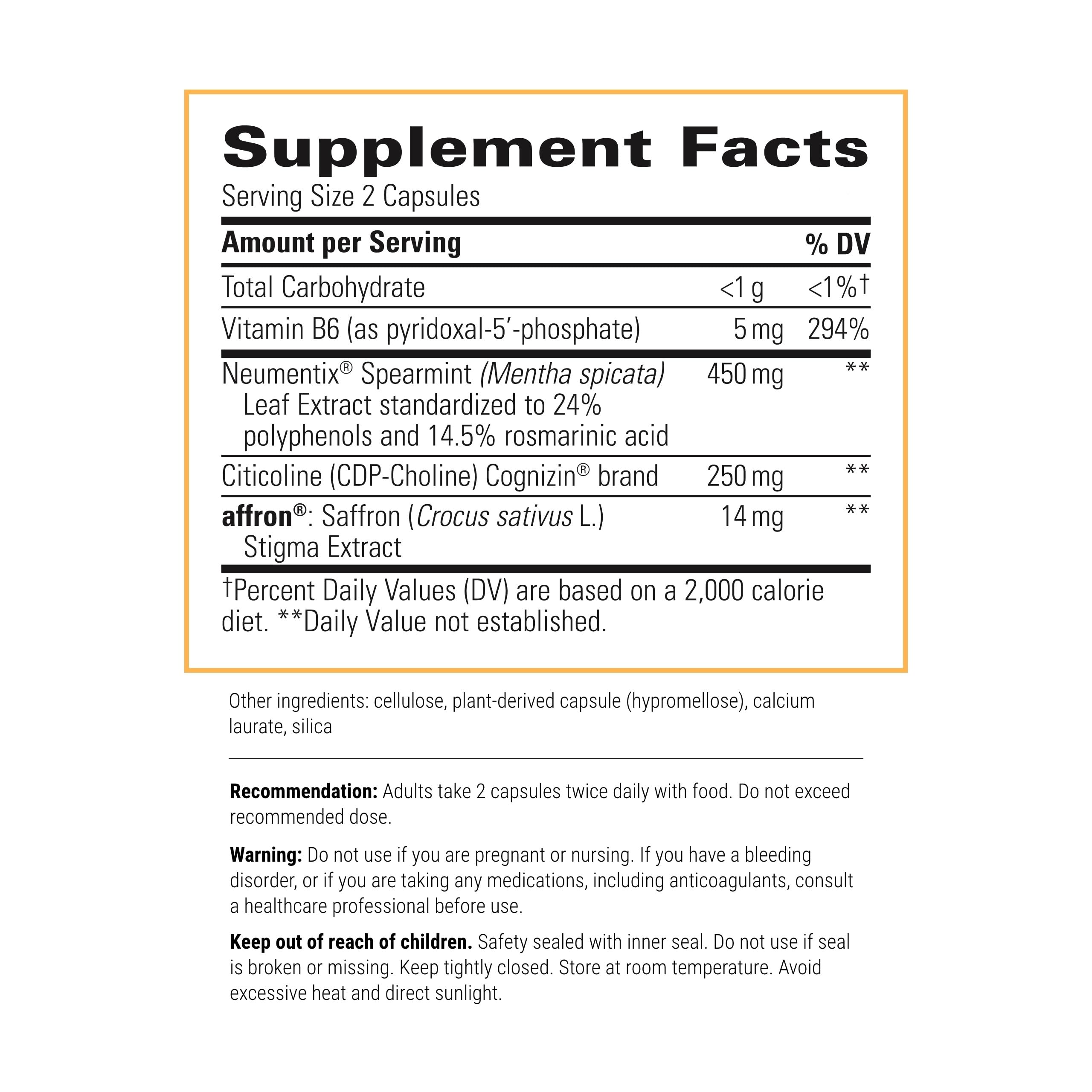 Integrative Therapeutics Neurologix, Nootropic for Brain Health*, 120 Count — Amazon image 2