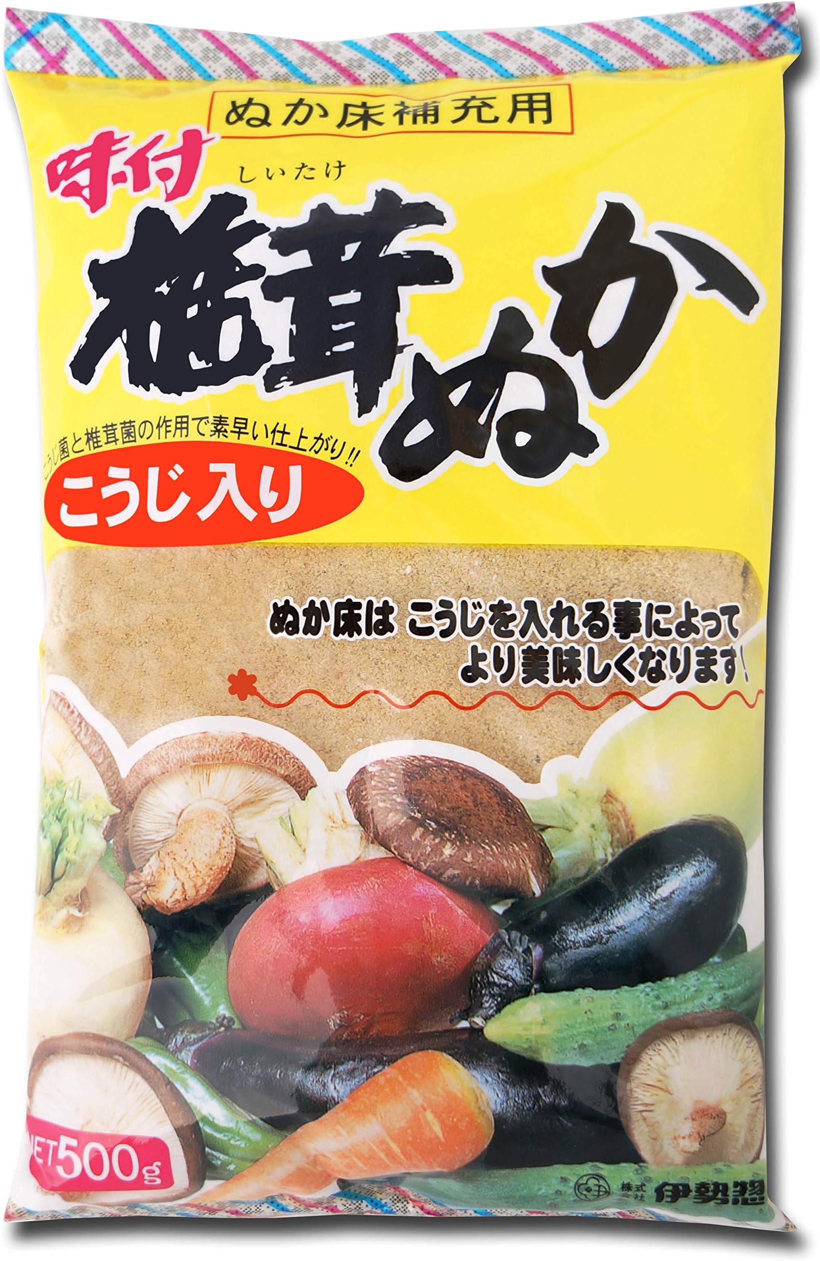ISESOU Bran Nuka Miso. You can make Japanese pickles by adding cut vegetables (cucumbers, carrots, eggplants, etc.) to the bran miso you made. (Dry bran for replenishment 17.5oz)