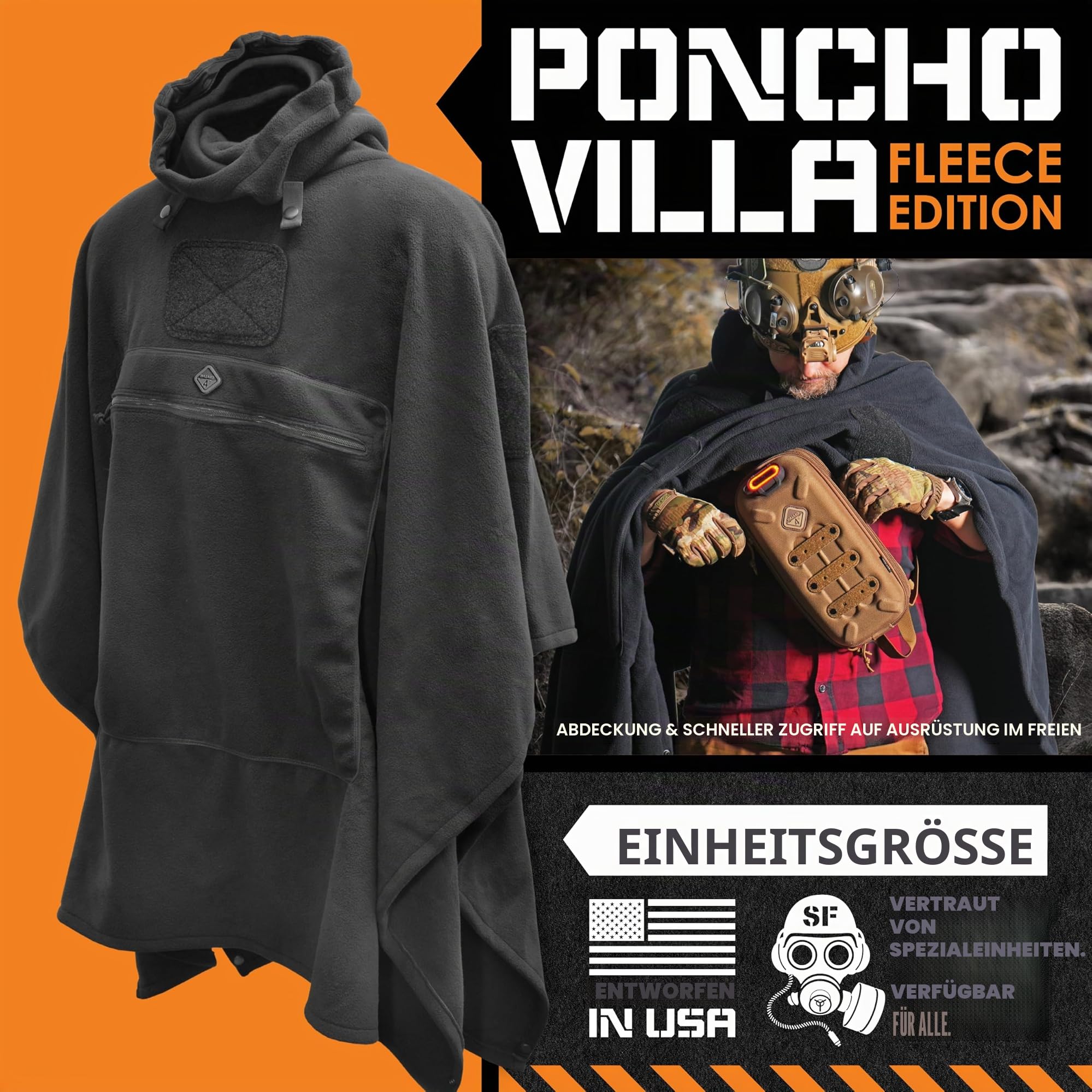 Hazard 4 APR-PVF-BLK Fleecefutter, Schwarz, One Size