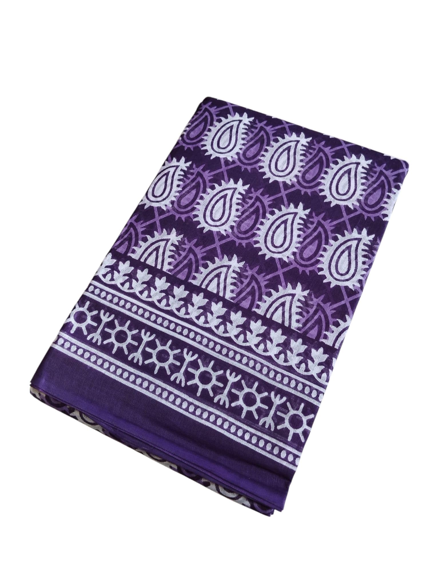 MULMUL SAREE (BLUE KOIRI)-image-1