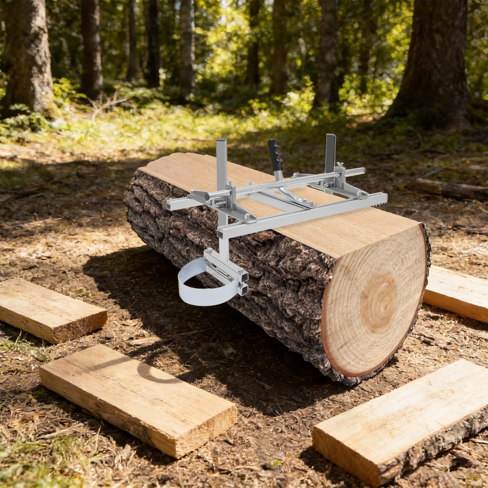 Aserradero móvil para motosierra, profesional Chainsaw Mill motosierra móvil aserradero de madera ayuda para motosierra 14"-28" Accesorios Herramientas para bloque jardín al aire libre