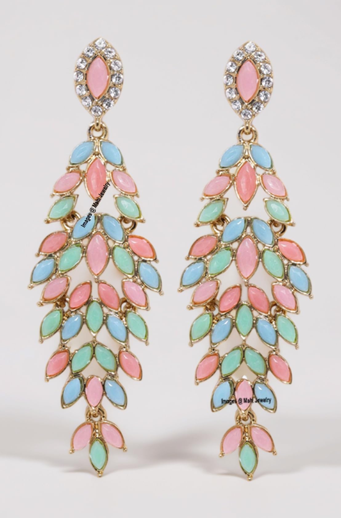 Beautiful Crystals Dangler Earrings for Girls and Women (PAER1109556PR)