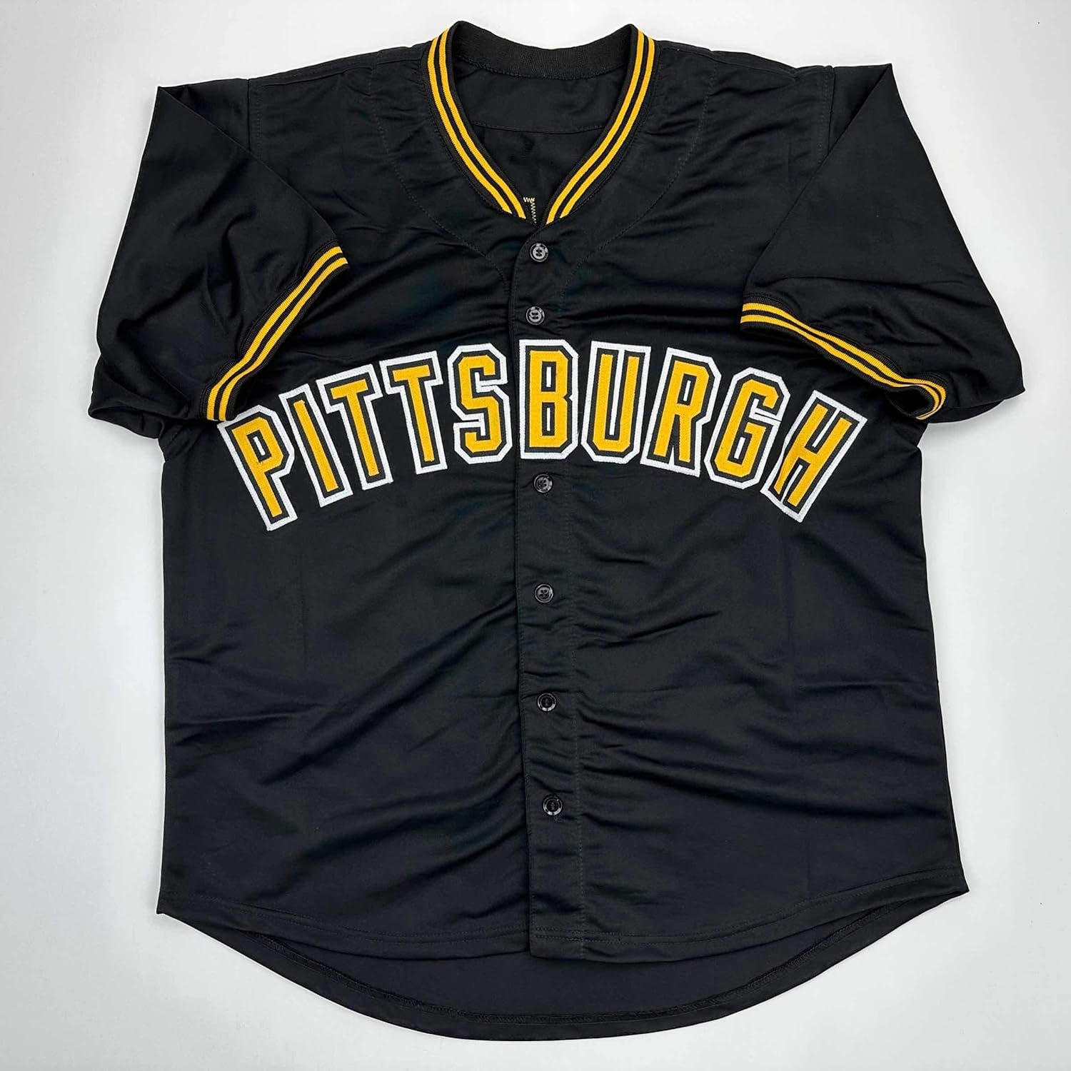 Facsimile Autographed Paul Skenes Pittsburgh Black Reprint Laser Auto Baseball Jersey Size Men's XL - Image 3
