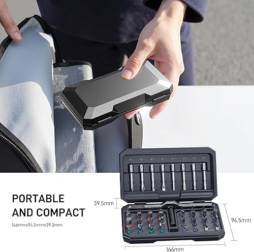 Miniatura 8 de Destornillador magnético 42 en 1, juego de destornilladores, juego de destornilladores de trinquete con estuche de almacenamiento, kit de