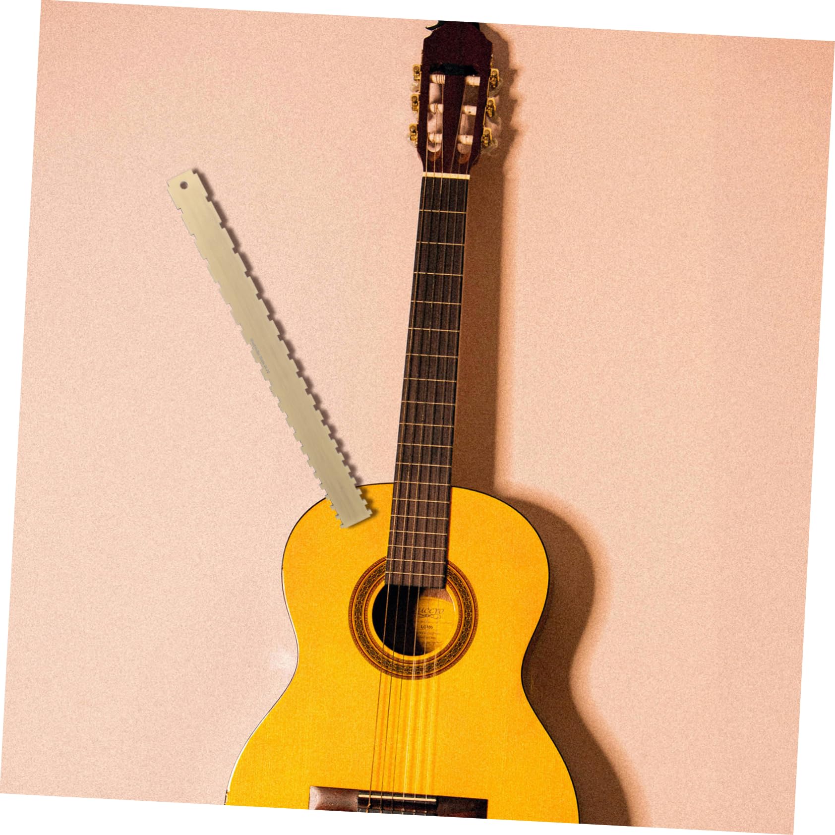 ibasenice 2stücke Bronze Saitenmessschablone Für Gitarre Und Ukulele Dual- Für Präzise Saitenhöhe Und Bundvermessung Zur Überprüfung Der Halsgerade Und Bundflachheit