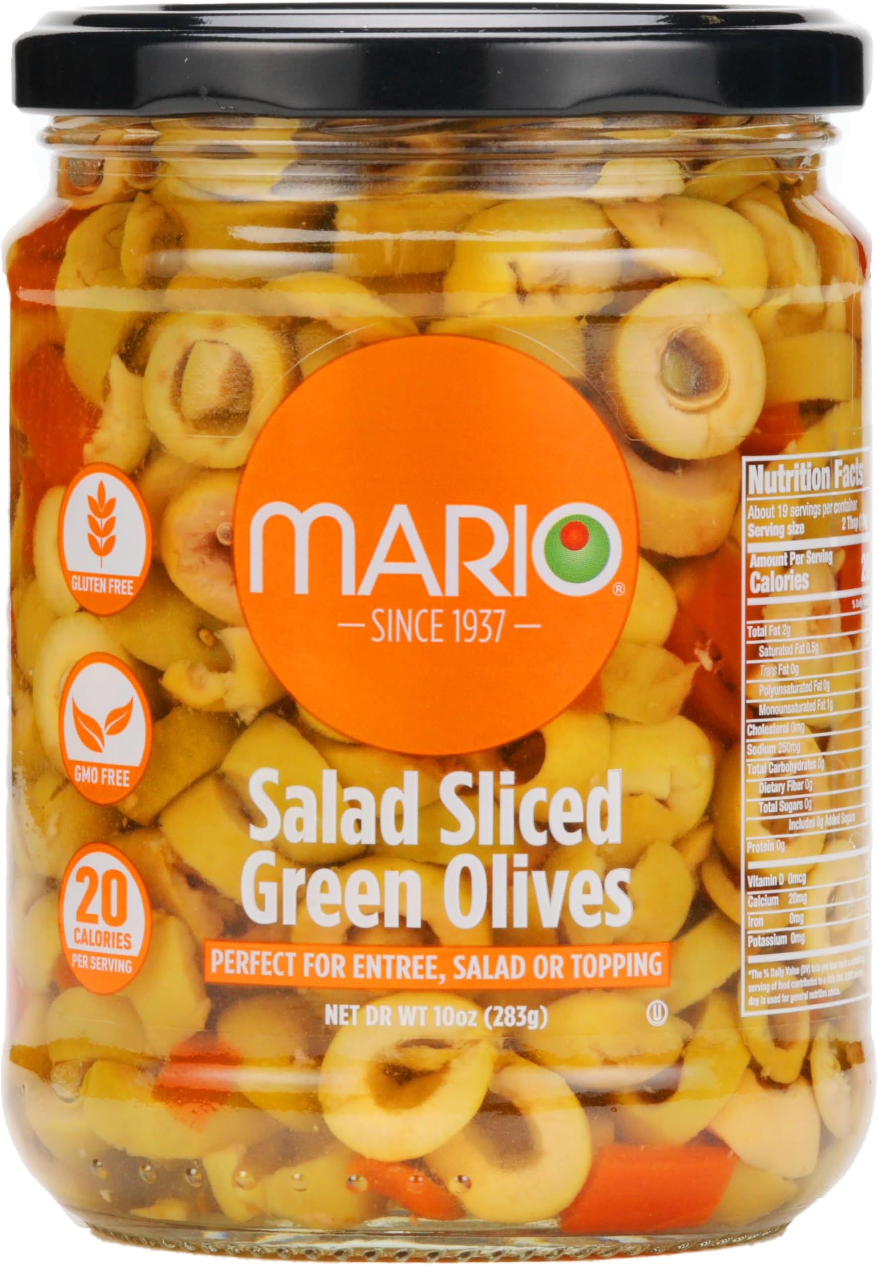 Camacho Foods Salad Sliced Spanish Manzanilla Olives, 10 Ounce (Pack of 6)