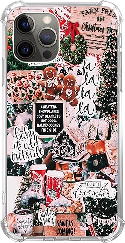 Miniatura 3 de Funda de collage estético de Navidad compatible con iPhone 14 Pro Max, funda estética de vacaciones de invierno para iPhone 14 Pro Max para