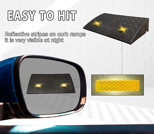 Miniatura 2 de YYDS Rampa de bordillos, rampas de bordillo de entrada de la industria, rampas de bordillo de reflexión para calzada, rampa de cobertizo, rampa de