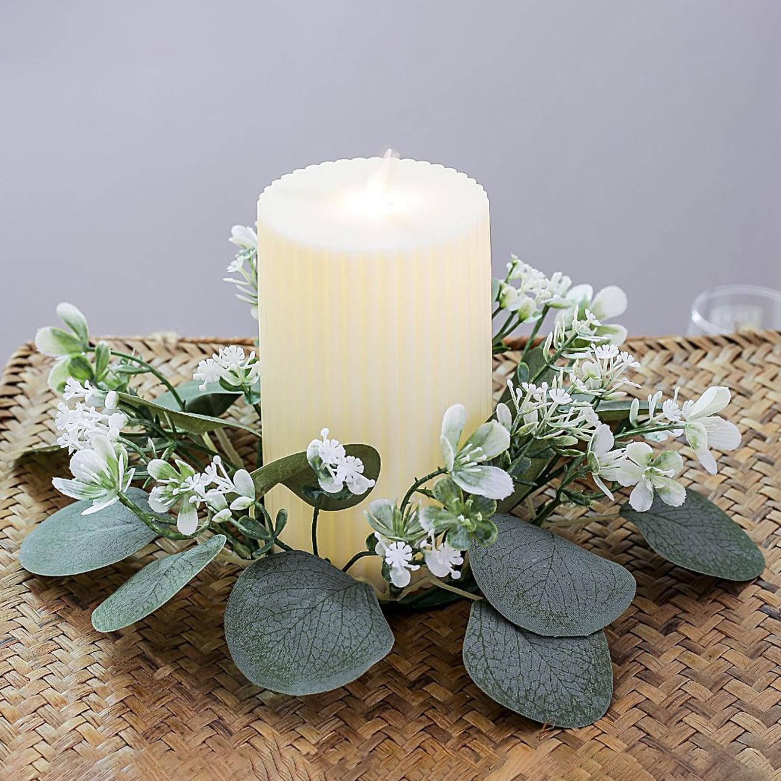 Anelli per candele, anelli per candele, ghirlande floreali