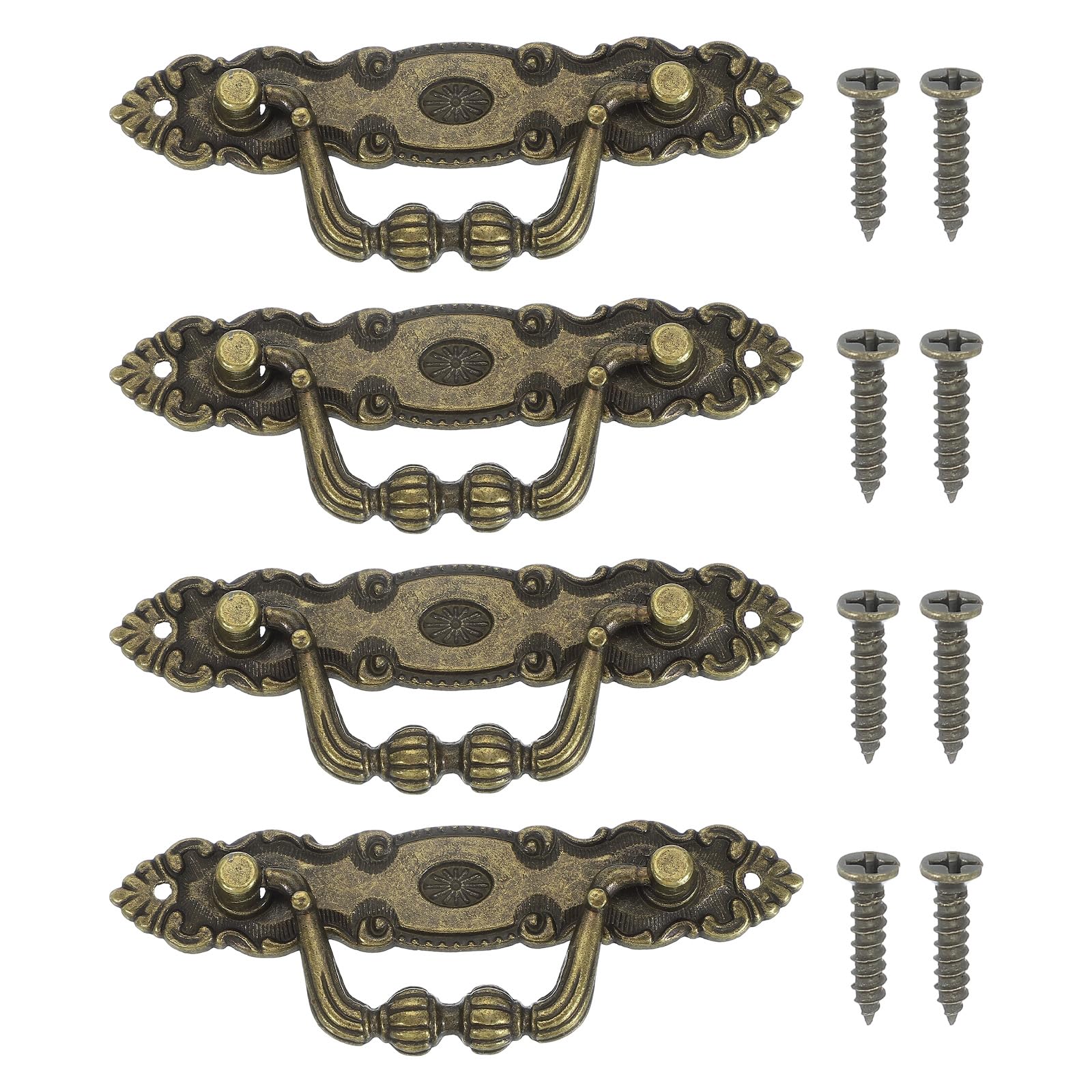 PATIKIL Vintage Decorative Handles 4.13x1.46