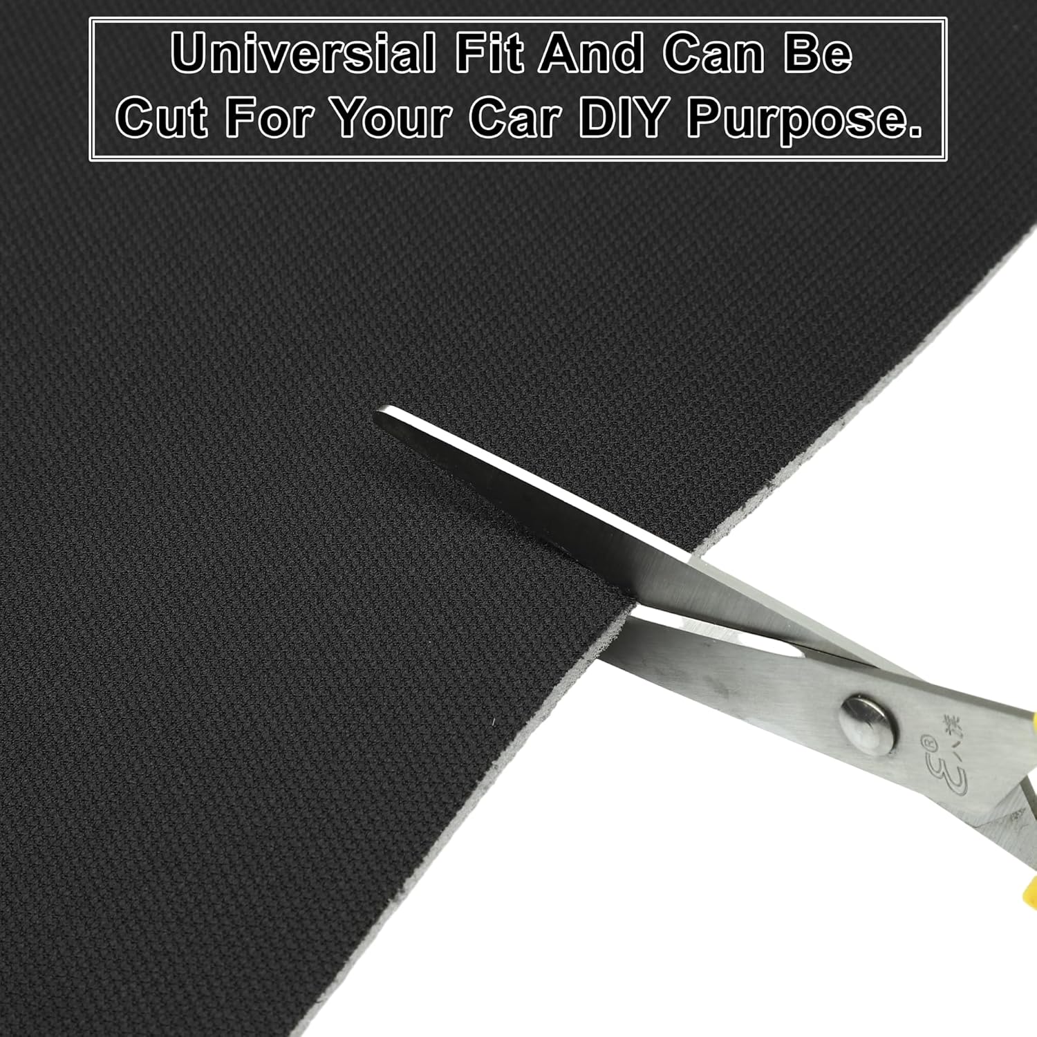 X AUTOHAUX Breathable Mesh Fabric 54" Length x 60" Width Foam Backed for Car Truck RV SUV Interior Trim Protect Aging Broken Faded DIY Repair Replacement Black