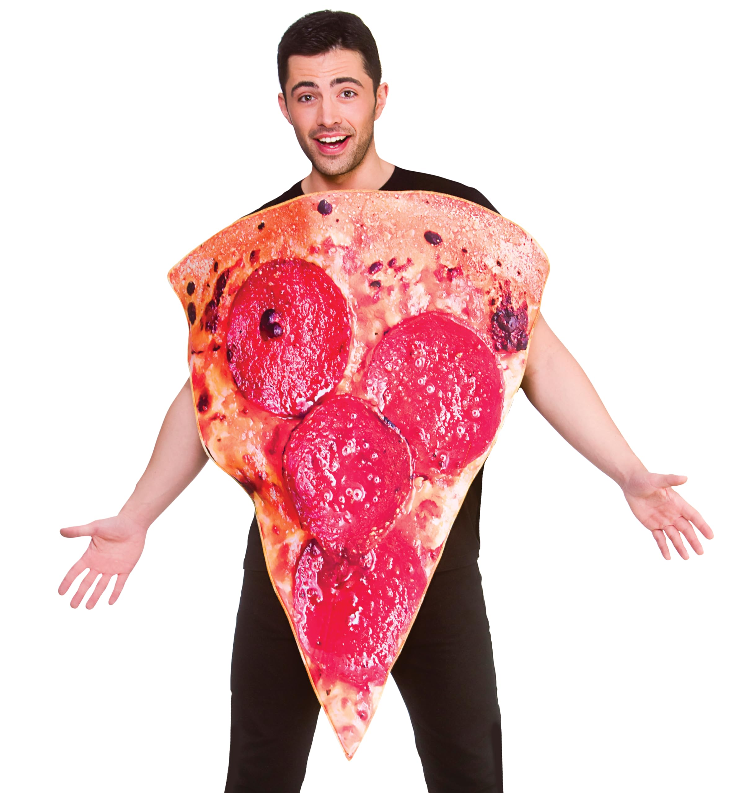 Wicked Costumes Adult Funny Pizza Slice Fancy Dress Costume - One Size, Red - Image 2