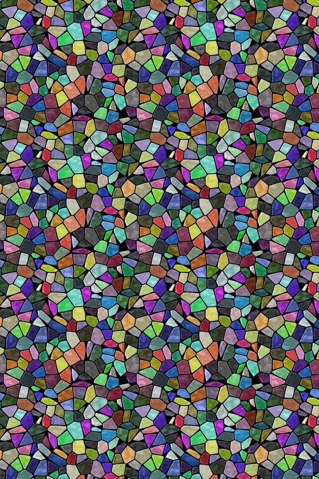 Windowpix 24 x 36 Multi-Colored Victorian Pattern Window Film Static Cling Film UV Filtering Energy Saving