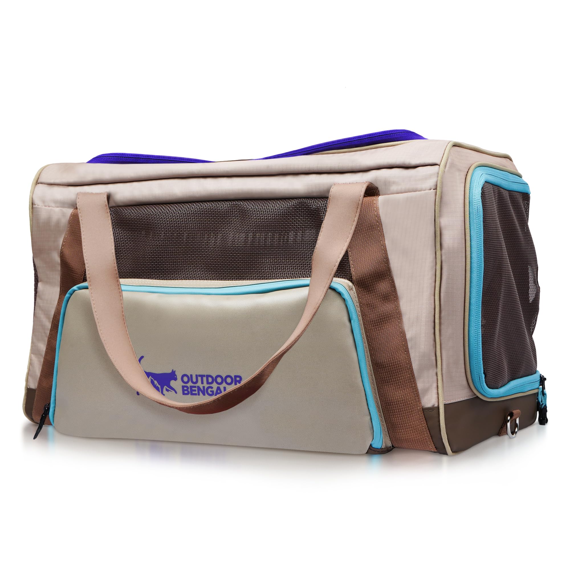 OutdoorBengal Zeppelin™ Airline-Approved Large Cat Carrier Soft – TSA-Approved Pet Carriers with Top Opening for Plane and Car Travel – Kittens or