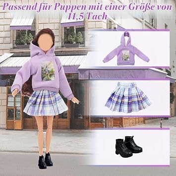 Pack of 12 Accessories Clothing for 11.5 Inch Dolls