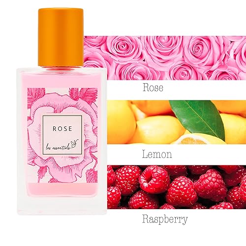 Miniatura 2 de Les Essentiels Rose - Perfume para mujer, fragancia floral, fragancias para mujer con limón, rosa, peonía, frambuesa y madera ámbar, 2.7 onzas