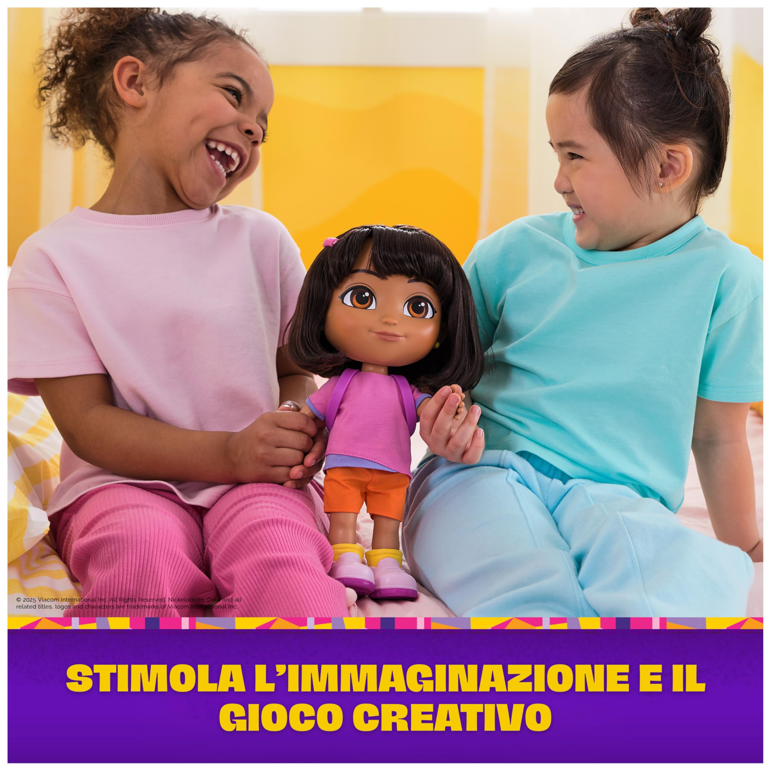 Dora l'Esploratrice, Bambola Canta ed Esplora con Musica, Effetti Sonori, Frasi Bilingue, Abiti e Accessori per Bambole, Giocattoli per Bambine e Bambini, 3+ Anni
