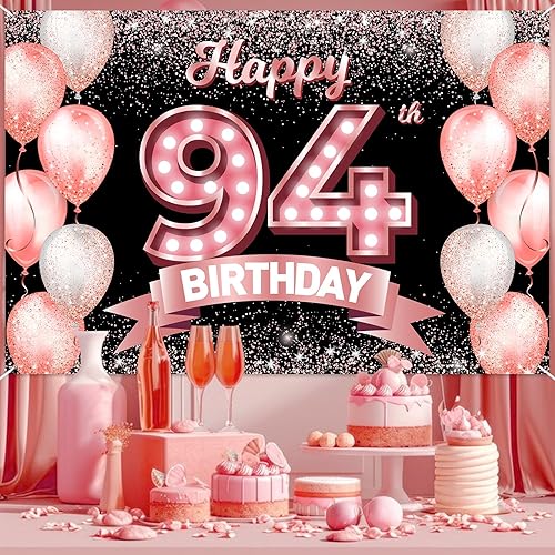 Vista 80 de Happy 21st Birthday Rose Gold Banner Backdrop Cheers to 21 Years Old Confetti Balloons Theme Decor Decorations for Women 21 Years Old Pink Birthday