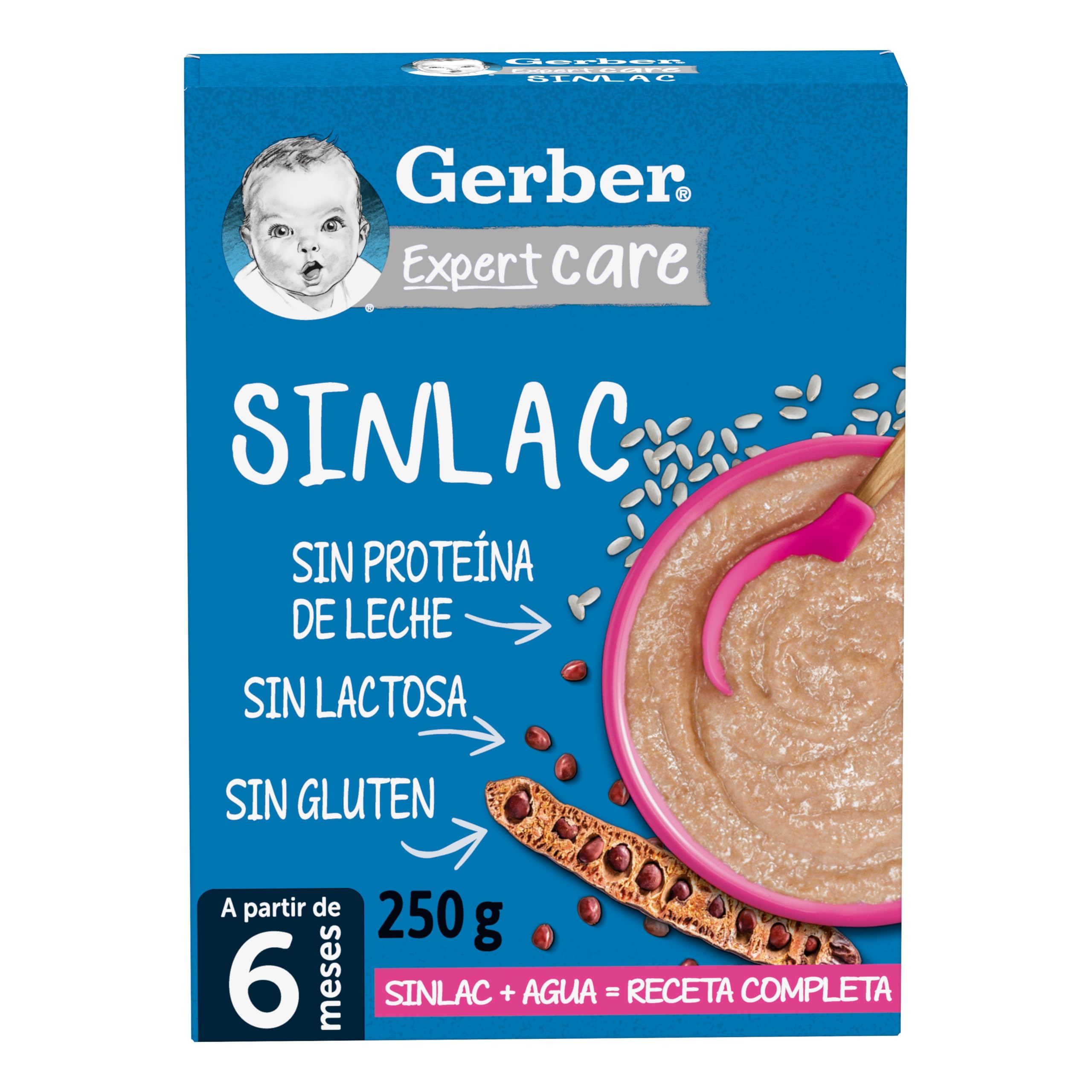 Gerber Papilla Expertcare Sinlac 250 G A Partir De Los 6 Meses