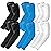 BHYTAKI 6 Pairs UV Sun Protection Arm Sleeves, UPF 50 Sports Cooling Arm Compression Sleeves for Men Women Teenager