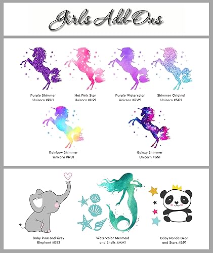 Miniatura 7 de Fancy Cursive - Calcomanía de vinilo personalizada con nombre personalizado, 40 pulgadas de ancho, calcomanía con nombre de niña, nombre de niña,