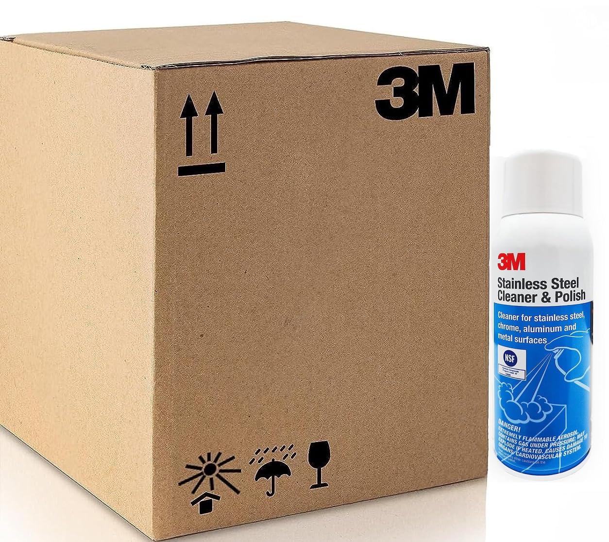 3M Stainless Steel Cleaner & Polish, Cleaning Spray Foam, Ready to Use