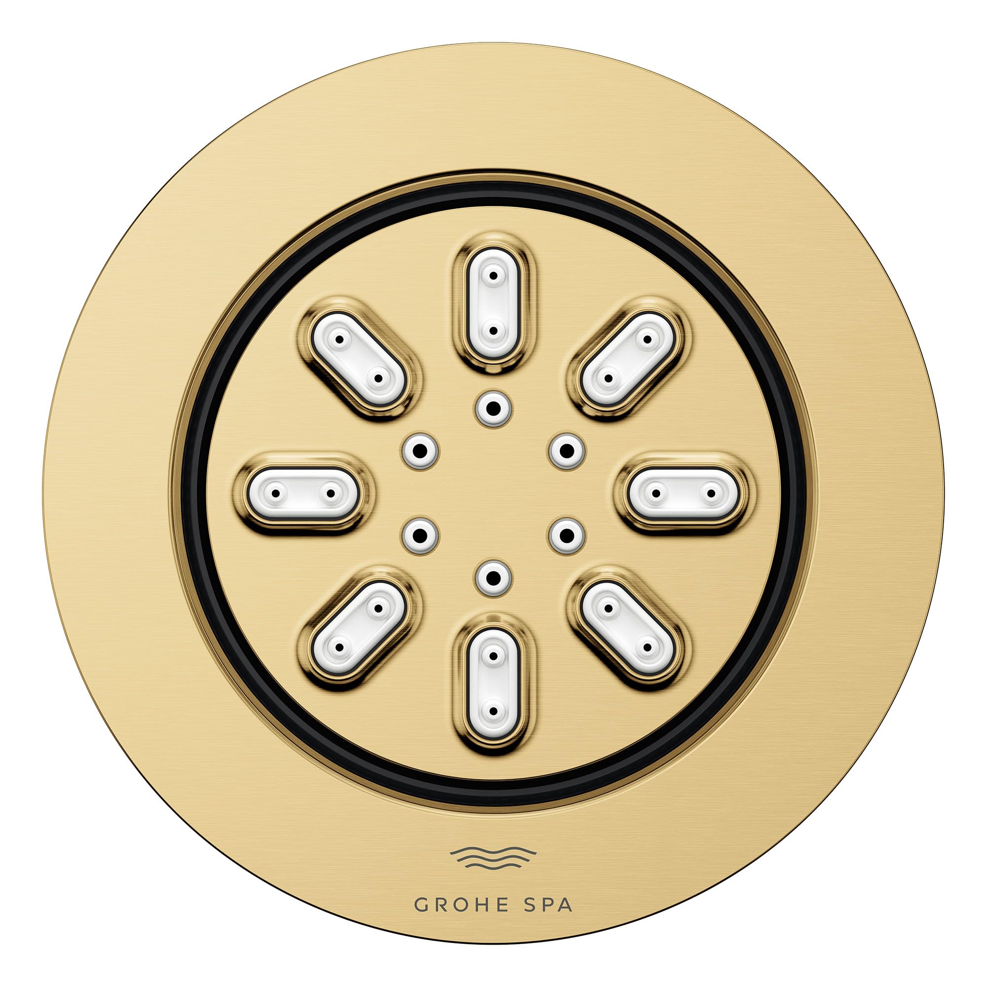 GROHE 26844GN0 Rainshower Body Spray, Round, Brushed Gold, 0.9 GPM, 2 Sprays