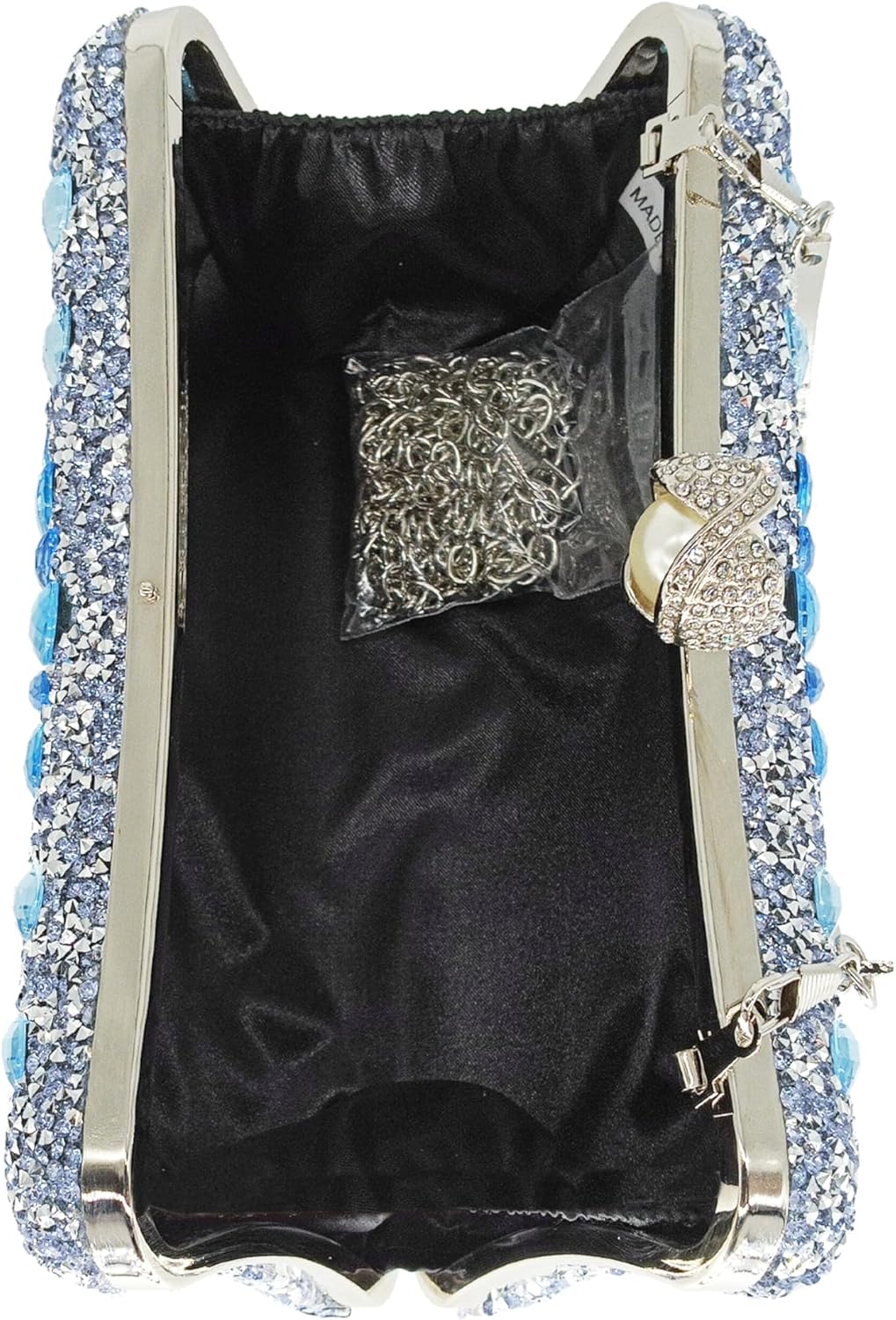 Rhinestone Clutch Purses for Women Evening Wedding Formal - Pearl Clasp Handbag Crystal Gemstone Bag for Party Prom - Image 5