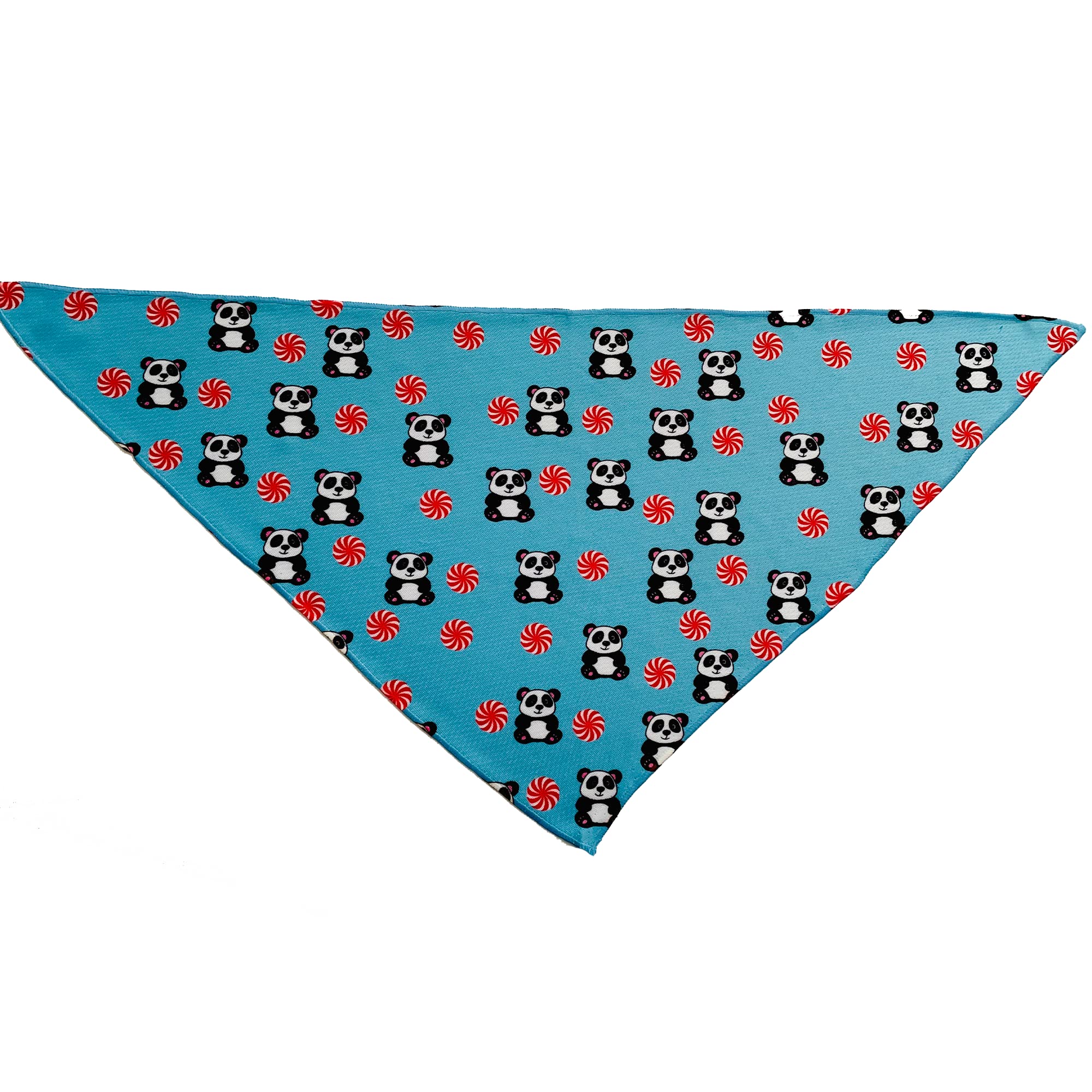 Panda Hundehalstuch - Kühlendes Material - Premium Qualität Halstücher für Hunde - Fancy Bandanas - Niedliche Hundehalstücher in Zwei Größen - Hundehalstuch für alle Rassen (Pandas, Large