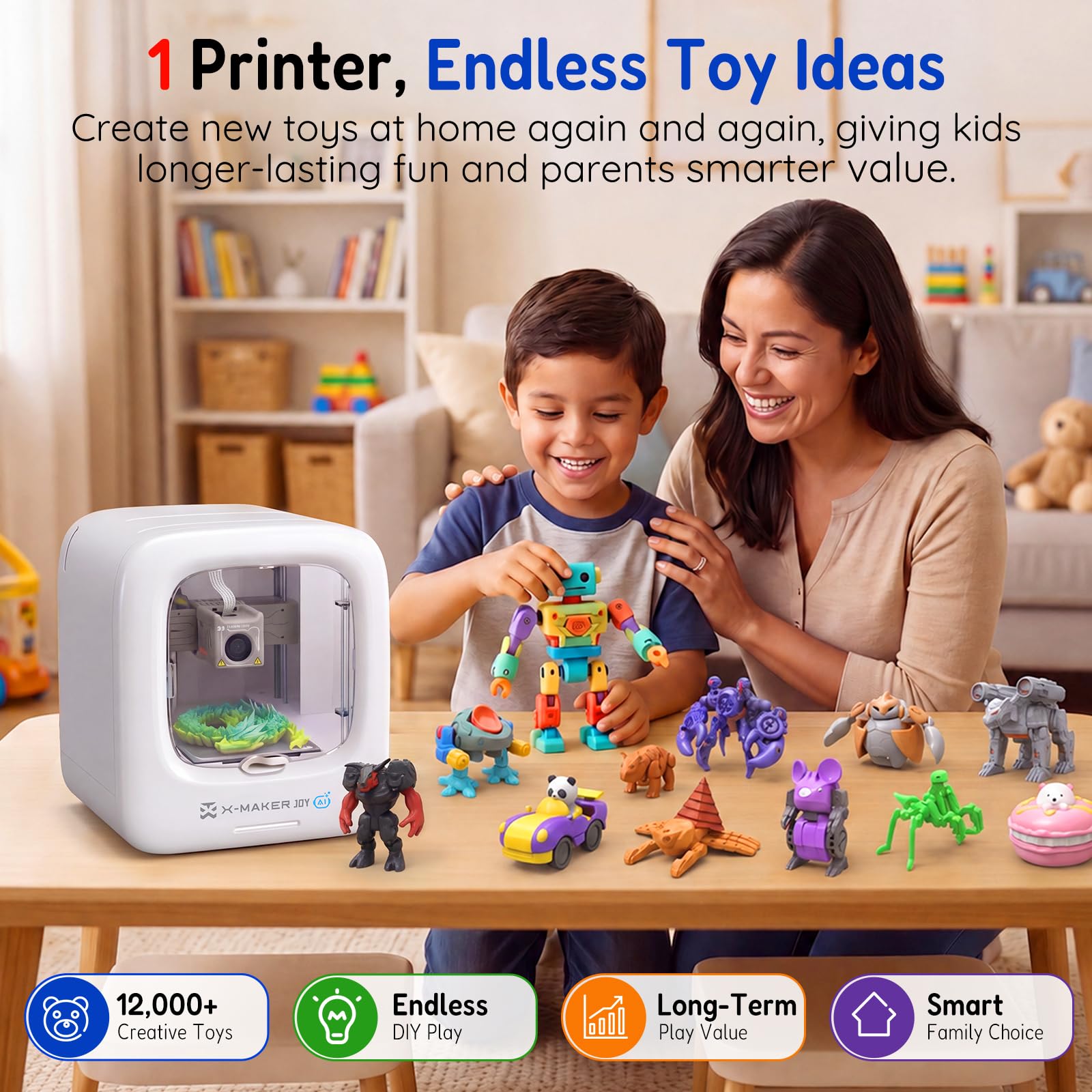 AOSEED Kids 3D Printer - Safe & Easy to Use -2