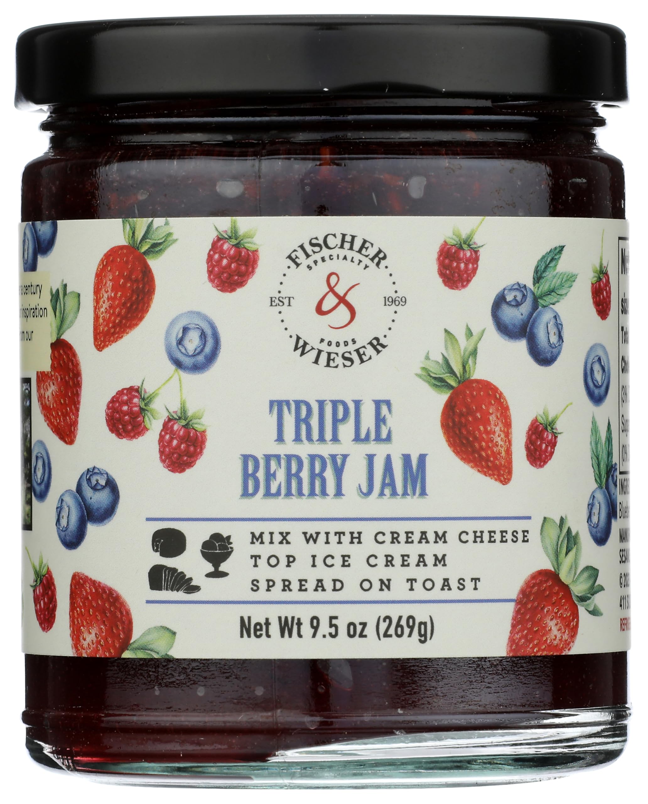 Fischer & Wieser Triple Berry Jam (9.5 OZ)