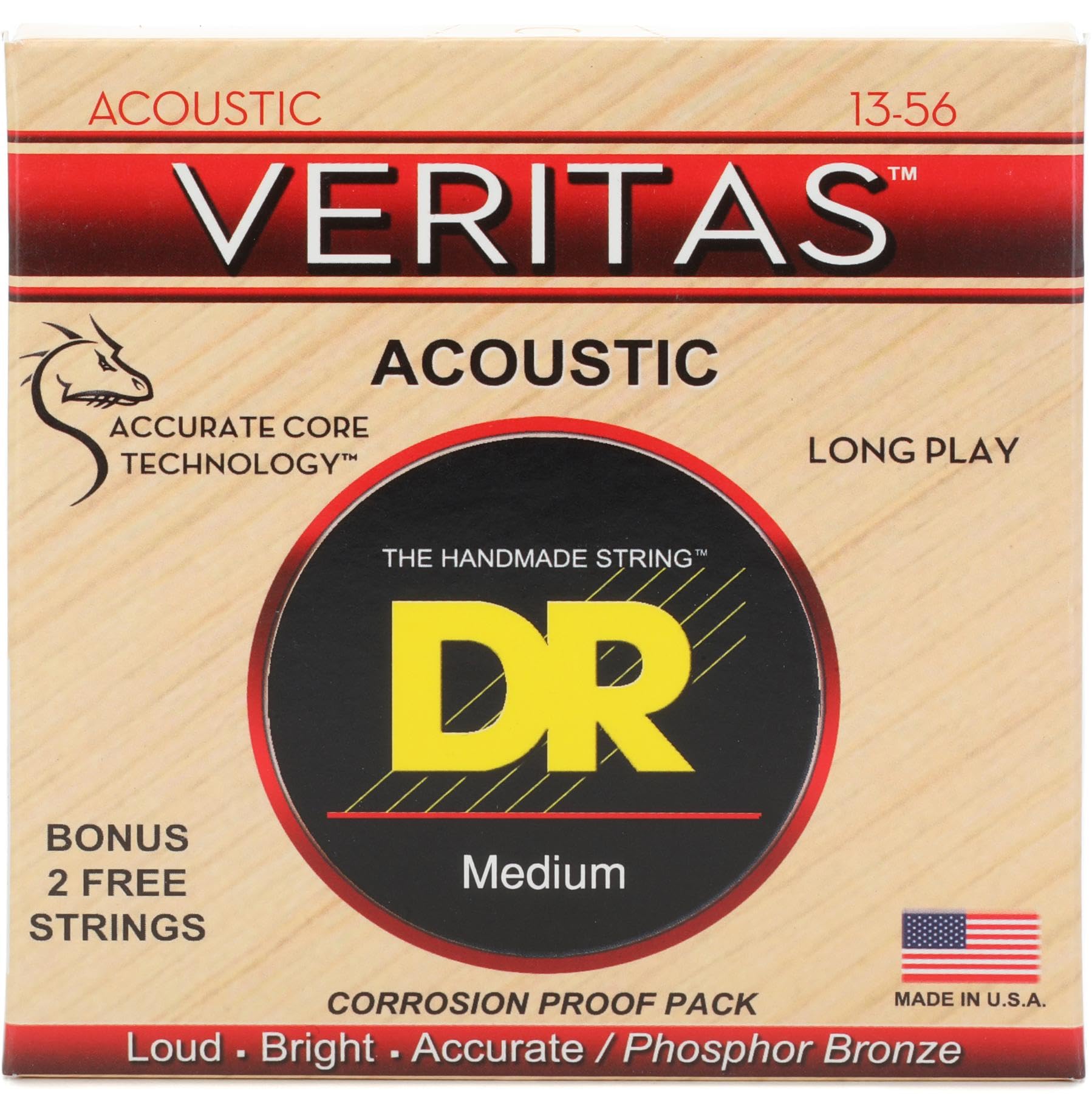 DR String VTA-13 Veritas Set di corde per chitarra acustica