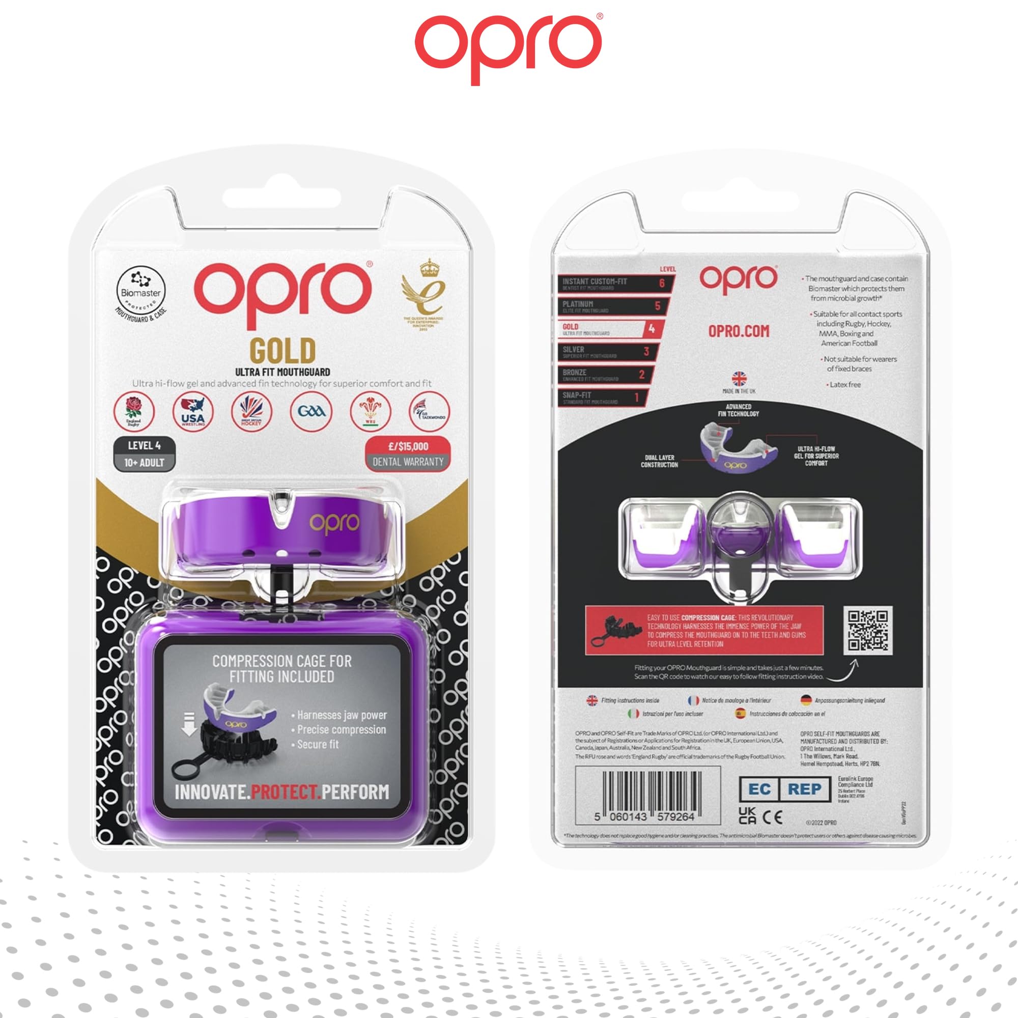 OPRO Protector Bucal Nivel Oro – Ajuste Premium para Adultos y Niños – Bucal para Boxeo, MMA, BJJ, Rugby y Hockey – Moldeo Fácil – con Garantía Dental Incluida — view 7
